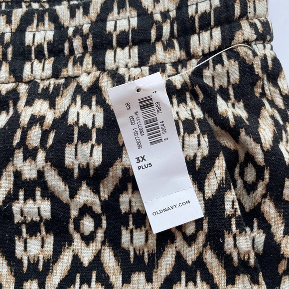 Old Navy Boho Plus Size Shorts Linen Blend 3X NWT - Picture 3 of 7
